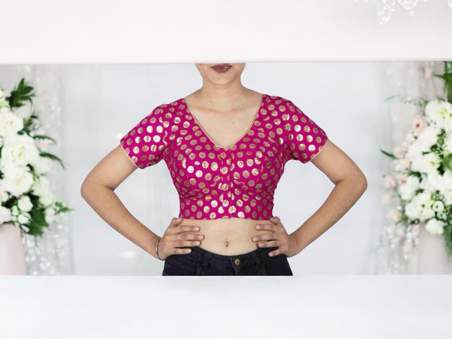 Traditional Ready Made Blouse for Saree – Ethnic Wear for Women - 102 - Saree Ghor Charlotte