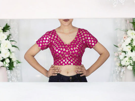 Traditional Ready Made Blouse for Saree – Ethnic Wear for Women - 102 - Saree Ghor Charlotte