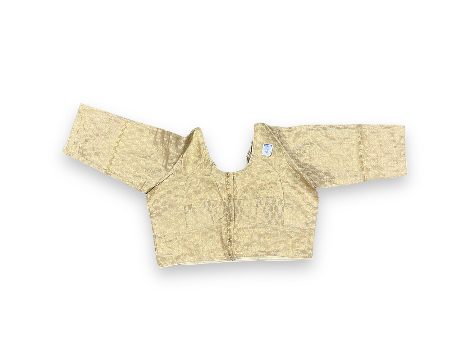 Golden Traditional Ready Made Blouse for Saree – Ethnic Wear for Women - 089 - Saree Ghor Charlotte