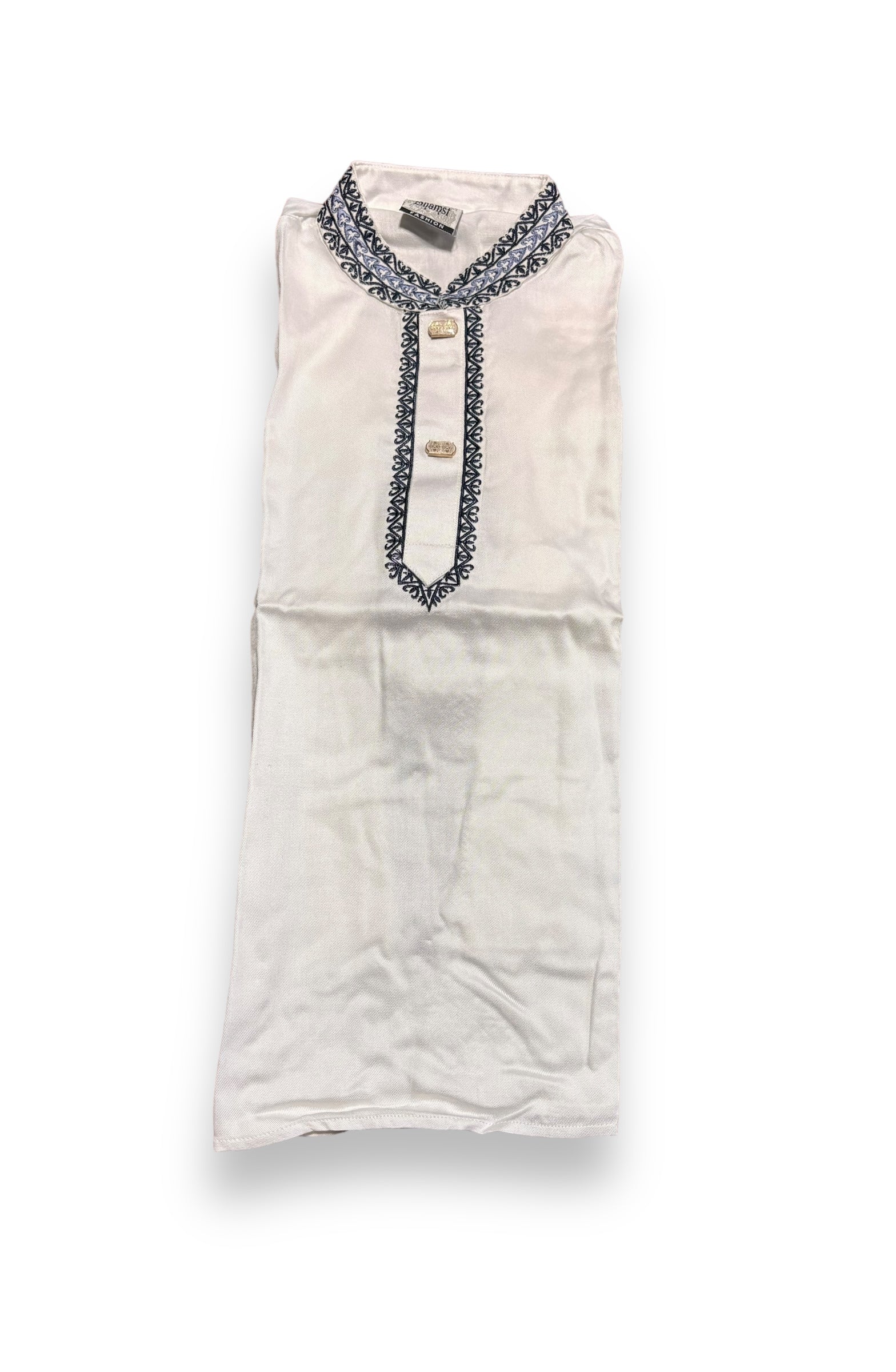 Traditional Boys White Soft Cotton Kurta,02 - Saree Ghor Charlotte