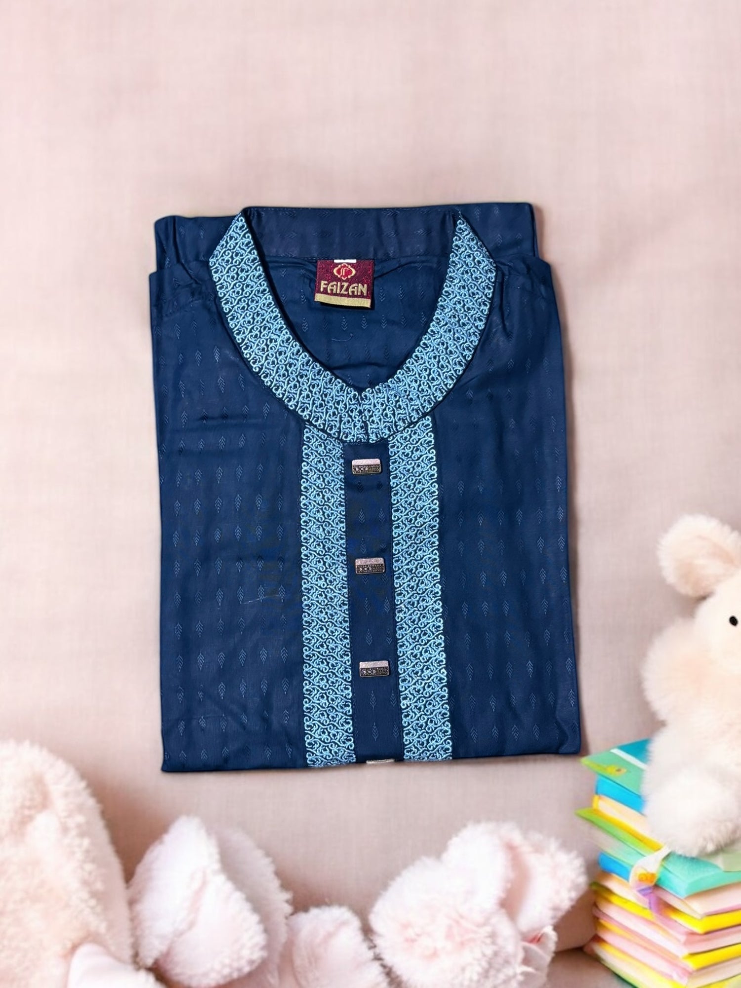 Traditional Cotton Comfortable Kurta for Boys - Ethnic Wear- 205 - Saree Ghor Charlotte