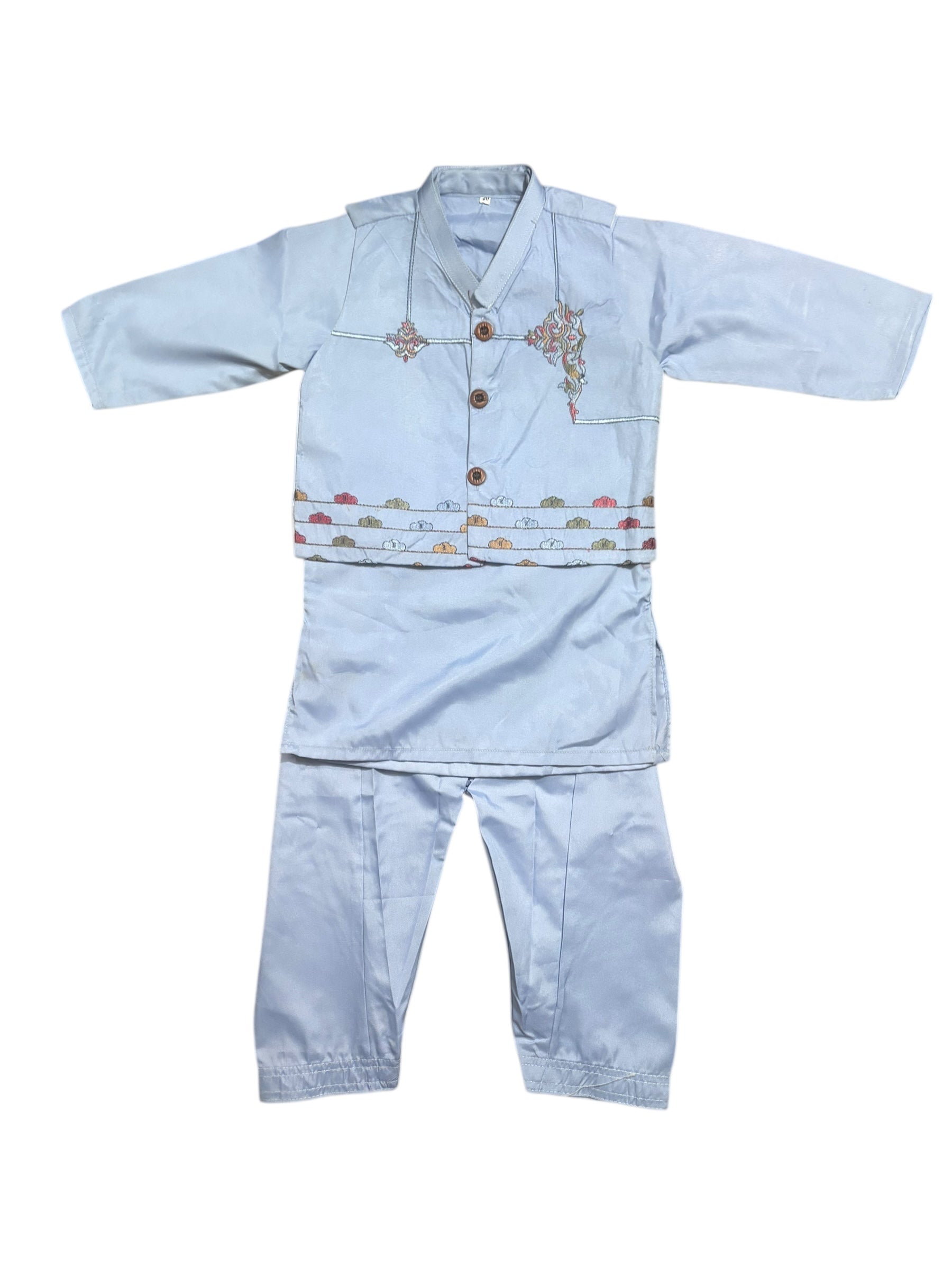 Traditional Kurta, Pajama and Coat Set for Boys, Cultural Wear, 302 - Saree Ghor Charlotte