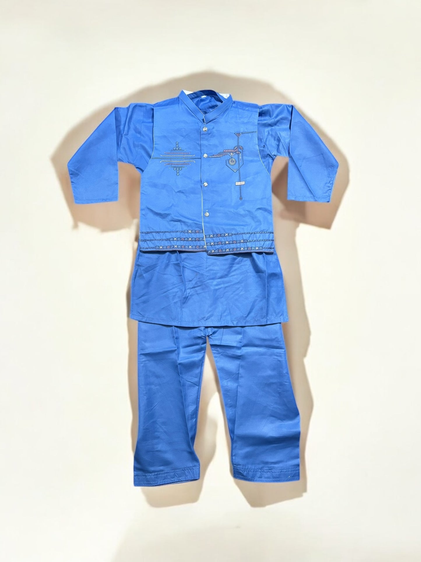 Traditional Kurta, Pajama and Coat Set for Boys - Ethnic Wear- 306 - Saree Ghor Charlotte