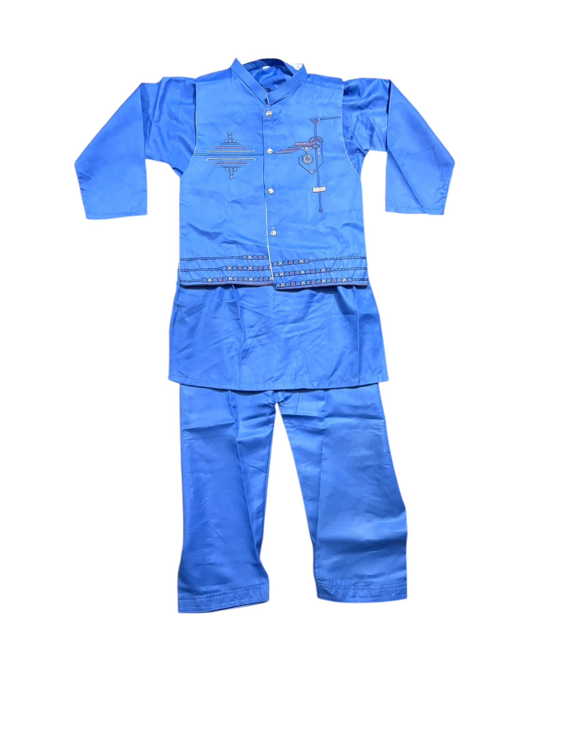 Traditional Kurta, Pajama and Coat Set for Boys, Cultural Wear, 306 - Saree Ghor Charlotte