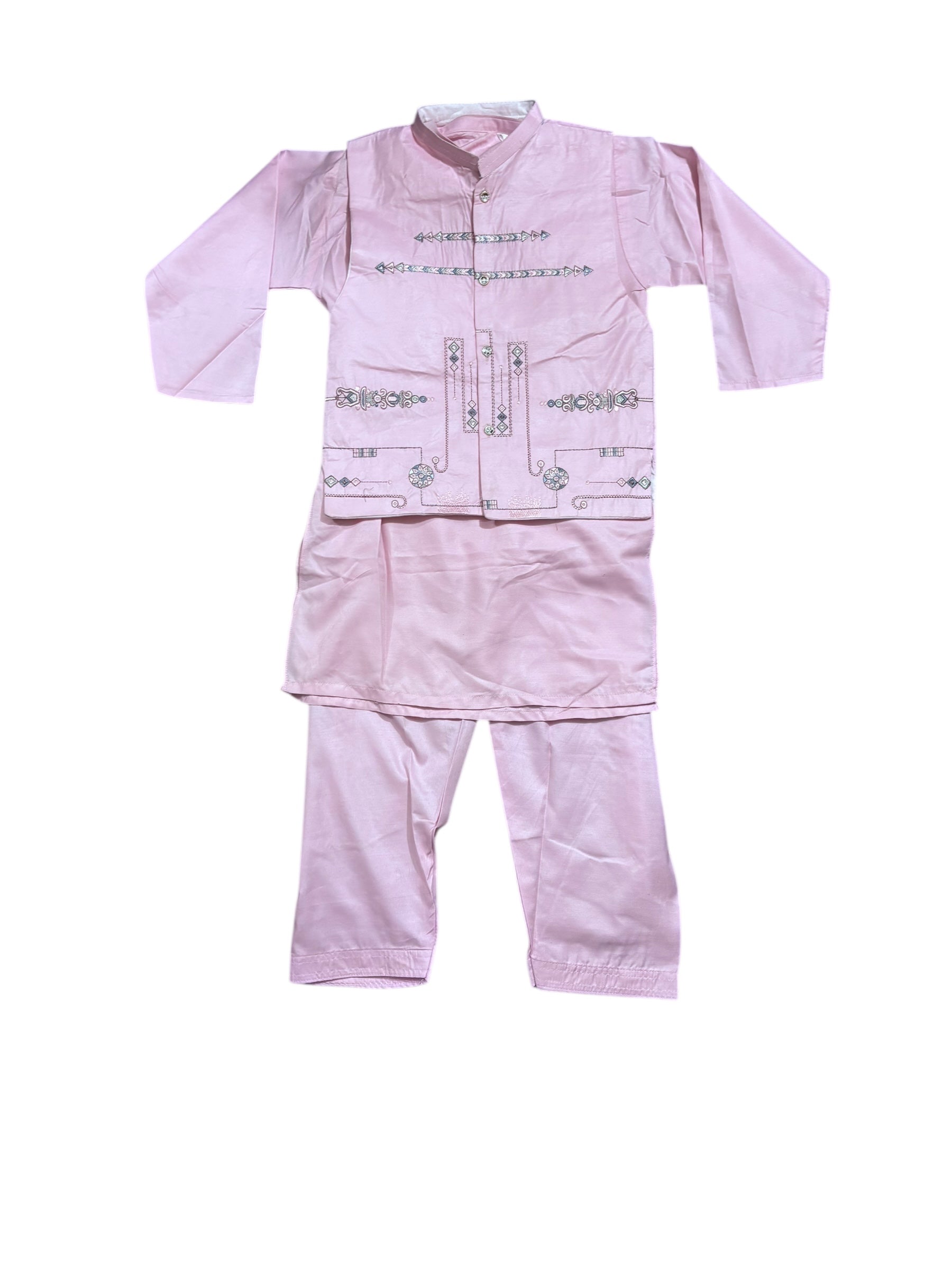 Traditional Kurta, Pajama and Coat Set for Boys, Cultural Wear, 309 - Saree Ghor Charlotte