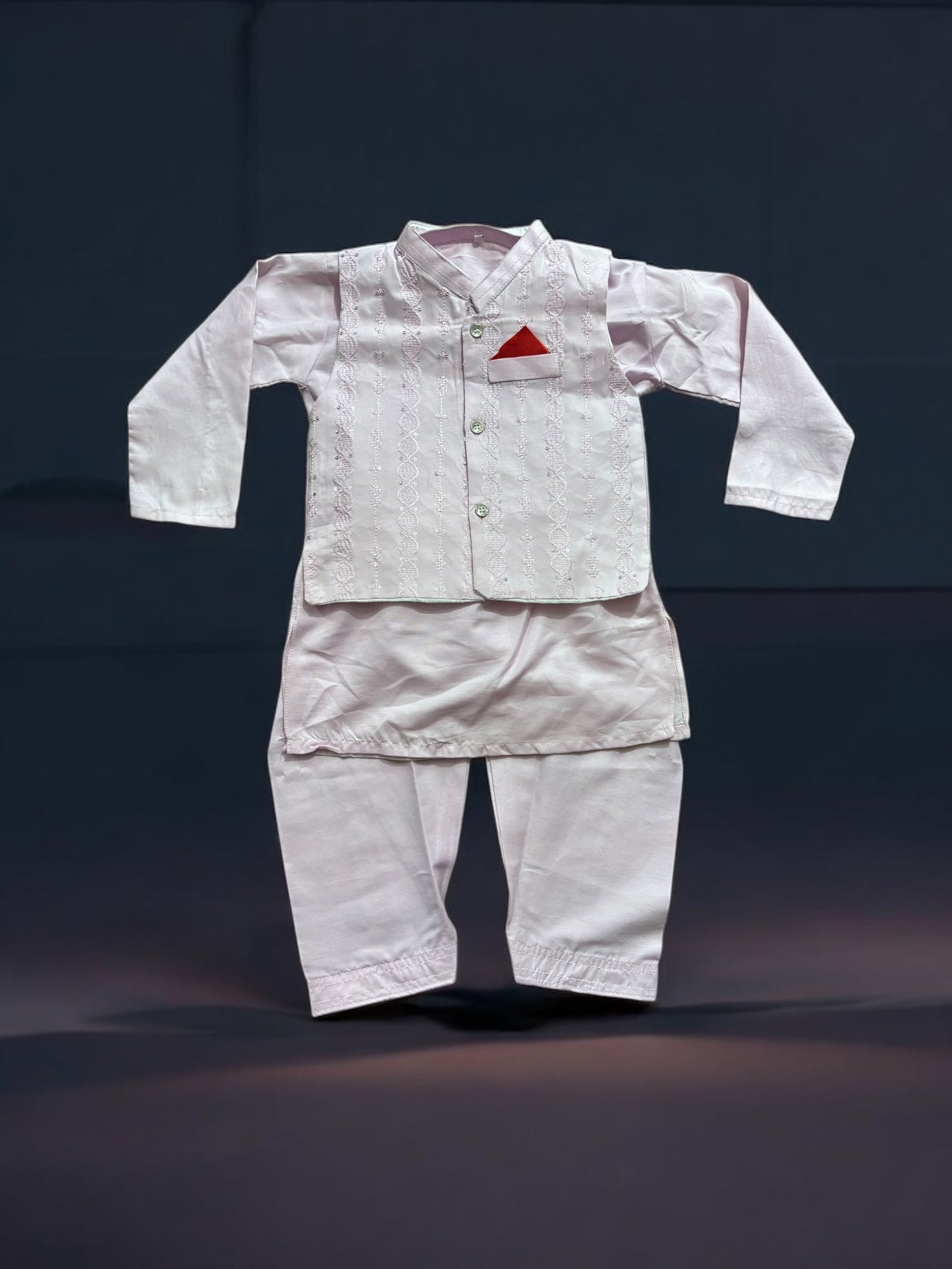 Traditional Kurta, Pajama and Coat Set for Boys, Cultural Wear, 319 - Saree Ghor Charlotte