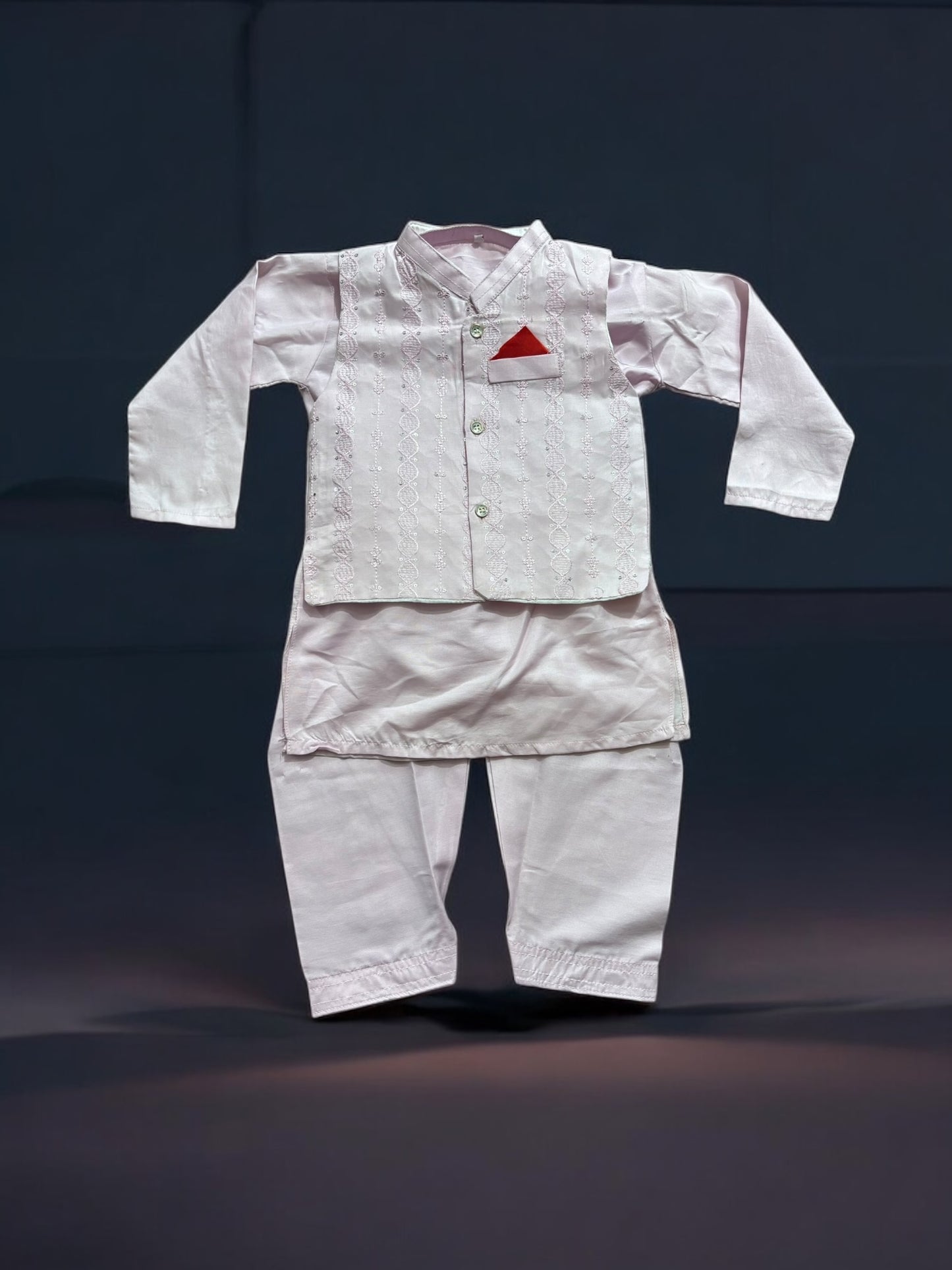 Traditional Kurta, Pajama and Coat Set for Boys - Ethnic Wear- 319 - Saree Ghor Charlotte
