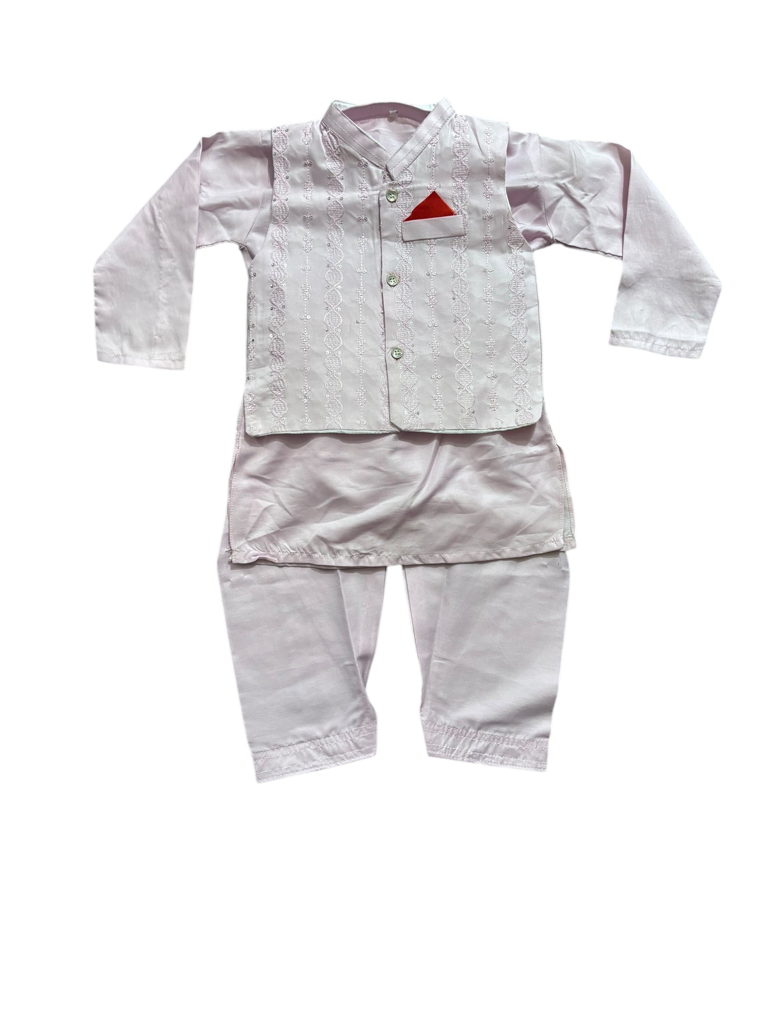 Traditional Kurta, Pajama and Coat Set for Boys - Ethnic Wear- 319 - Saree Ghor Charlotte