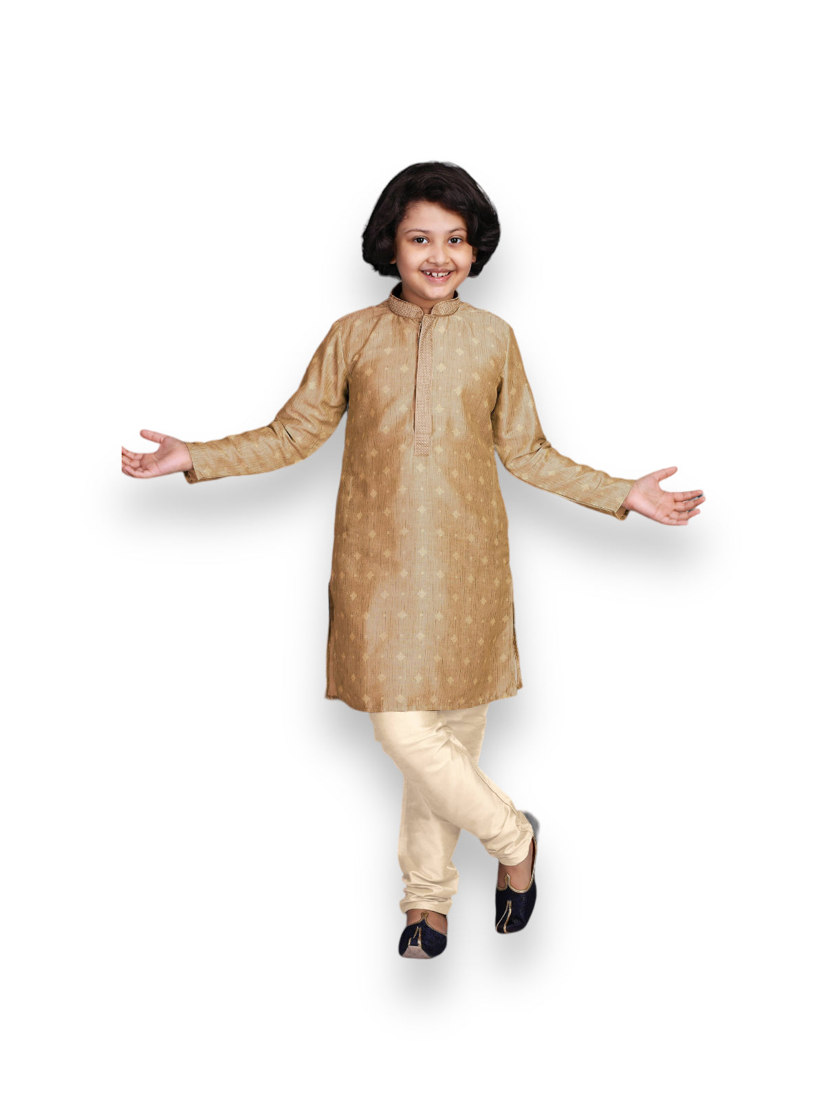 Poly Digital Print Work Traditional Kurta Pajama Set for Boys - Ethnic Wear - Saree Ghor Charlotte