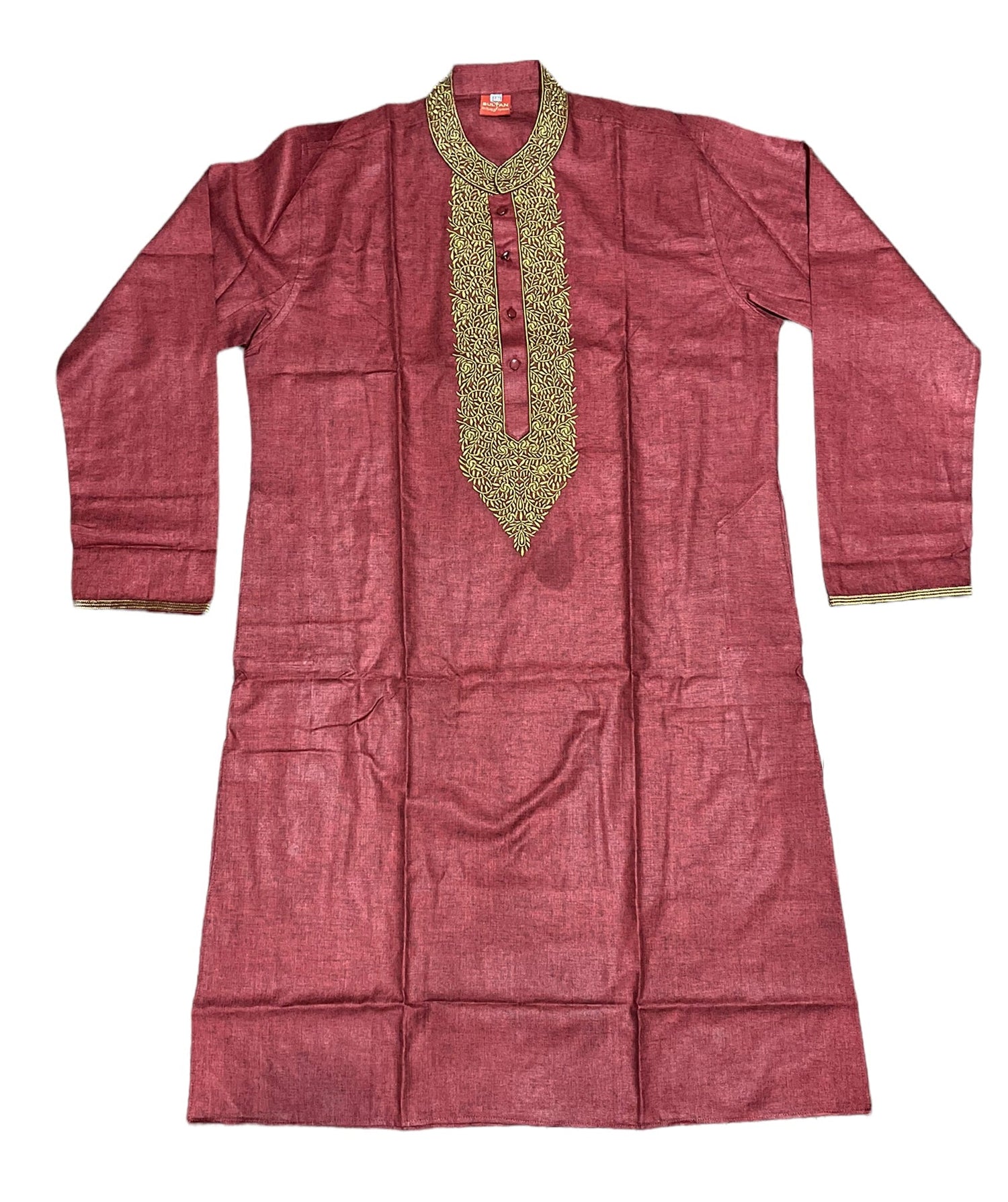 Maroon - Soft Cotton Traditional Boys Kurta- 014 - Saree Ghor Charlotte
