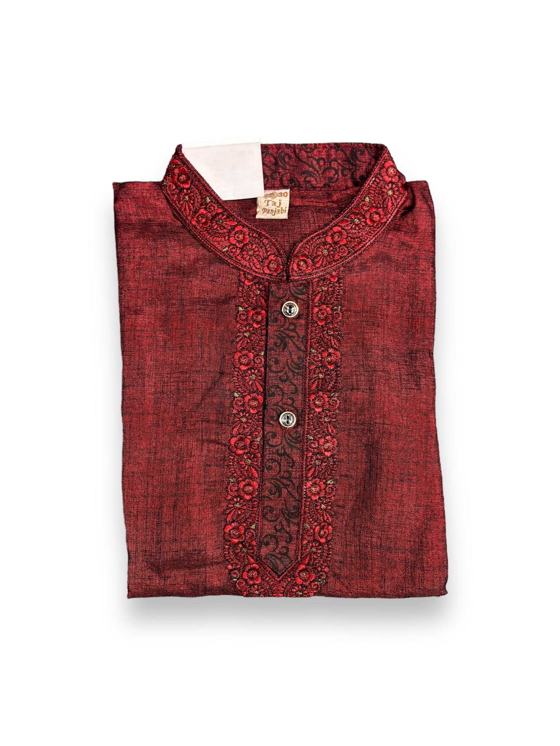 Boys soft cotton traditional kurta by Saree Ghor Charlotte for 3-year-olds, comfortable ethnic wear in classic style.