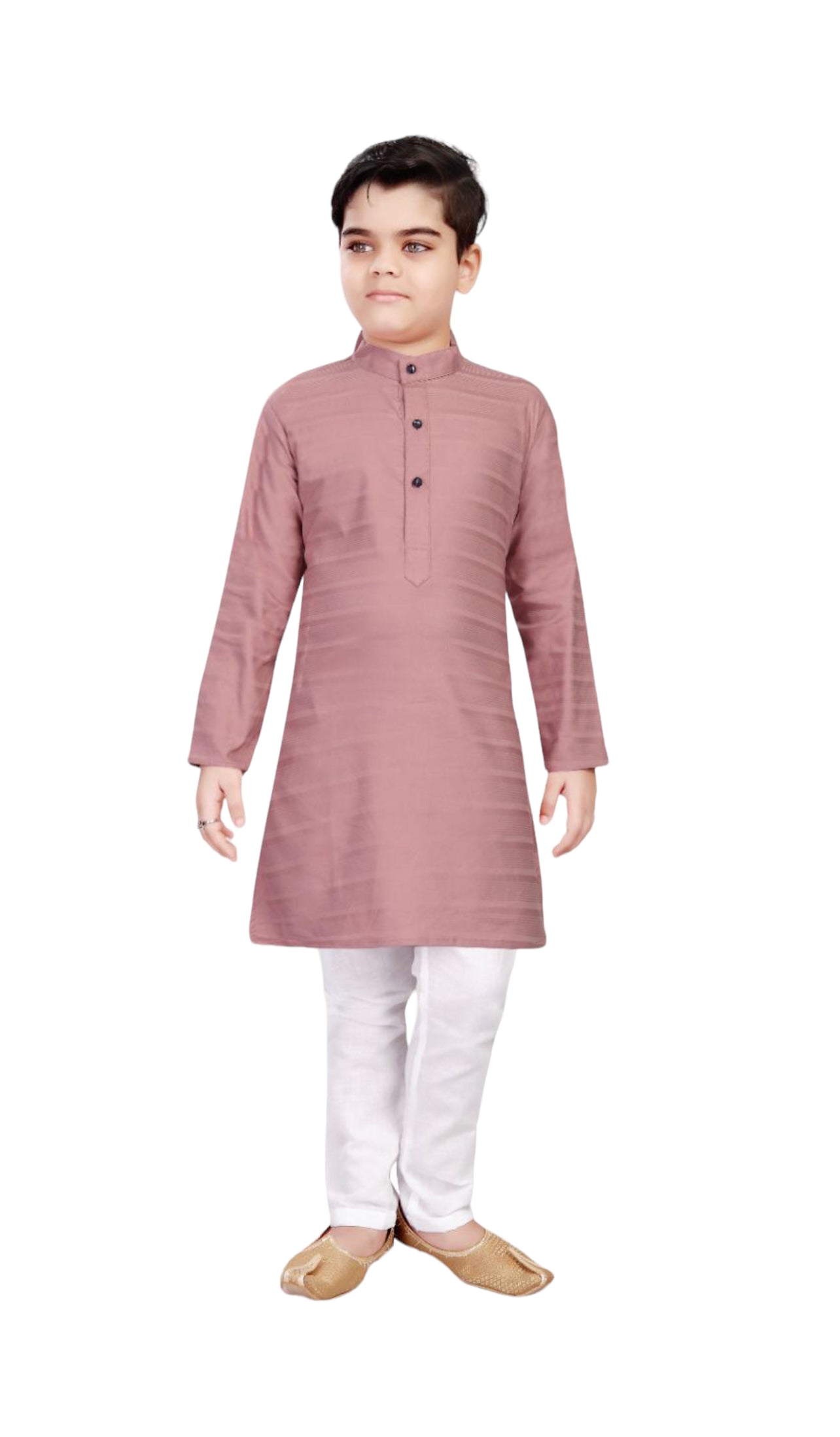 Onion Pink Traditional Kurta Pajama Set for Boys, Cultural Wear, HT1009 - Saree Ghor Charlotte