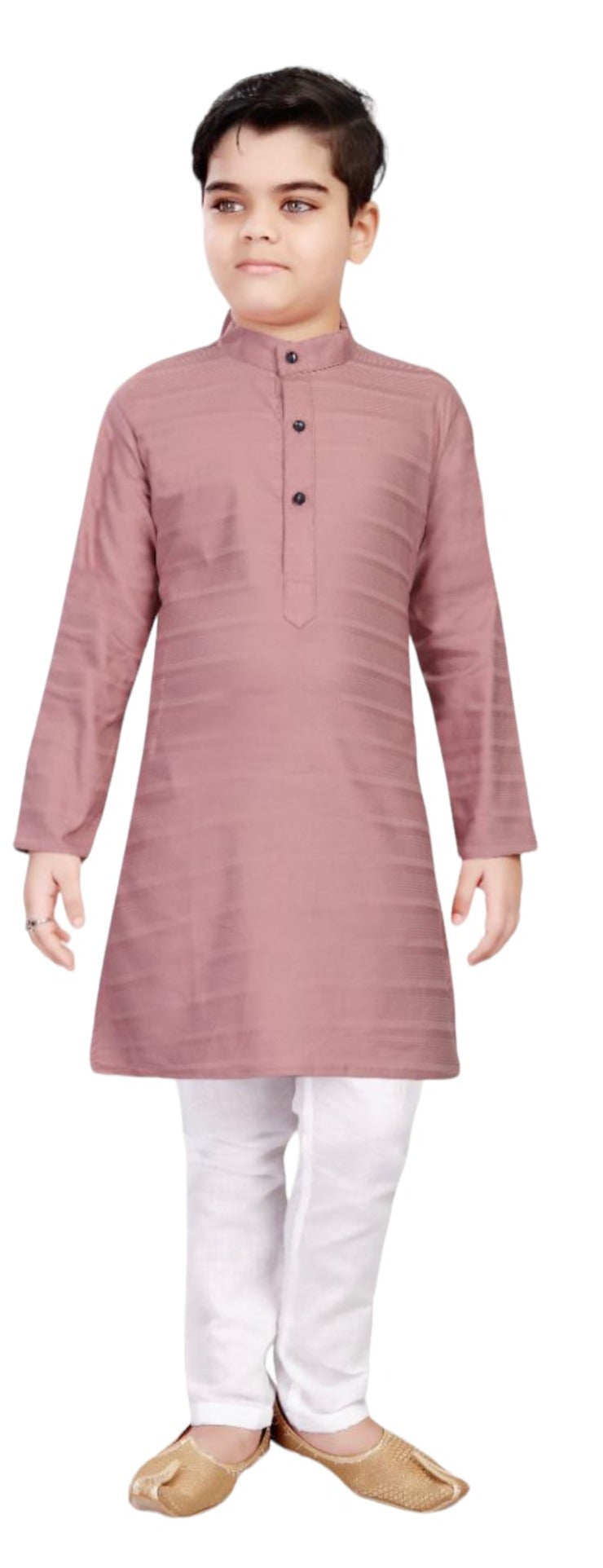 Onion Pink Traditional Kurta Pajama Set for Boys, Cultural Wear, HT1009 - Saree Ghor Charlotte