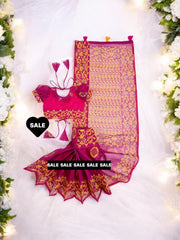 Girls Traditional Ready to Wear Saree, Cultural Wear for Kids, 102 - Saree Ghor Charlotte