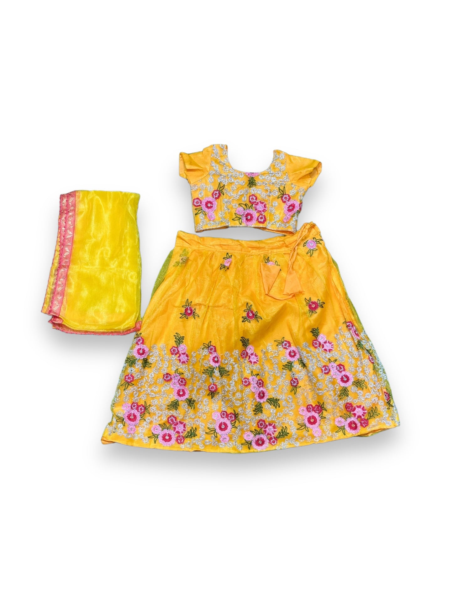 Traditional Girls Lehenga Choli Set – Ethnic Wear for Kids-029 - Saree Ghor Charlotte
