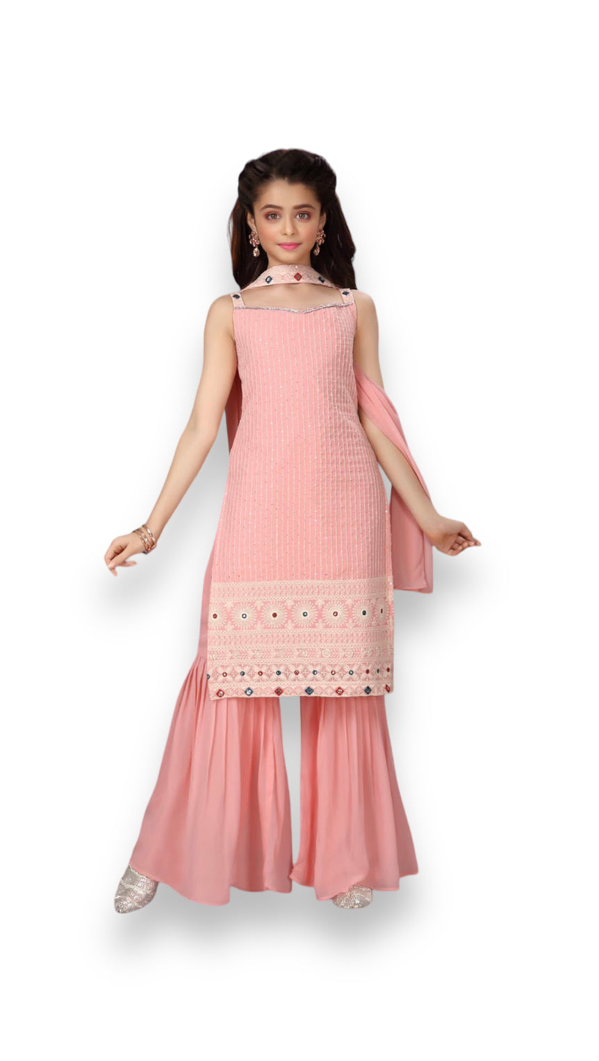 Traditional Designer Festive Wear Heavy Georgette Salwar kameez Suit for Girls-03 - Saree Ghor Charlotte