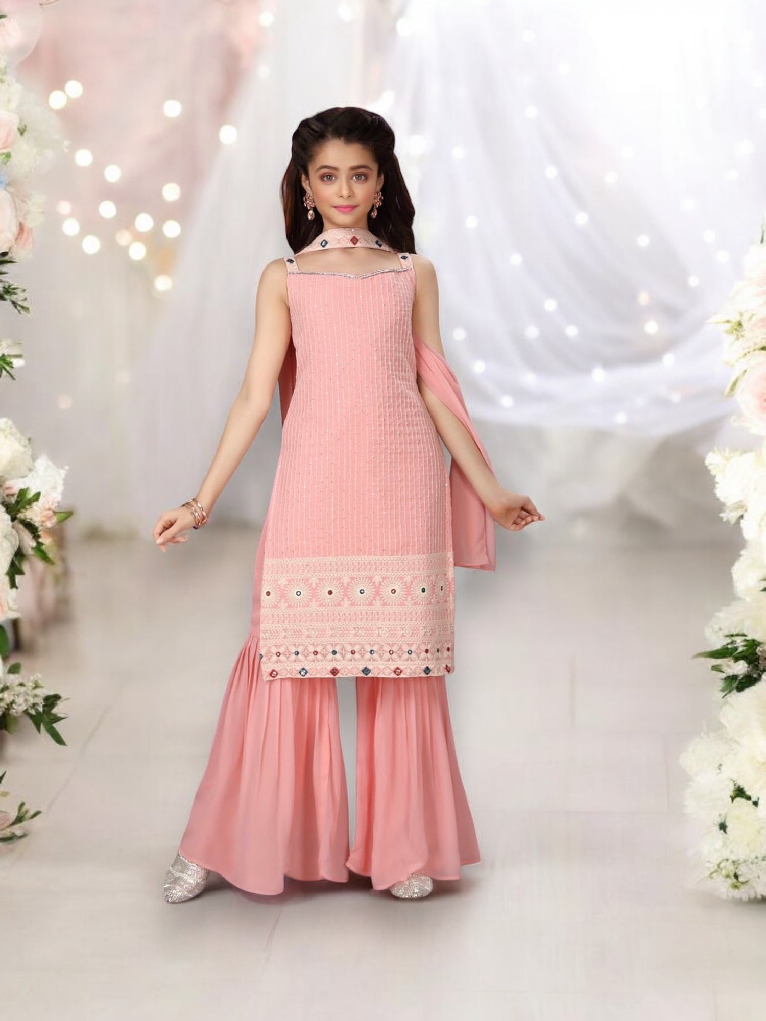 Traditional Designer Festive Wear Heavy Georgette Salwar kameez Suit for Girls-03 - Saree Ghor Charlotte