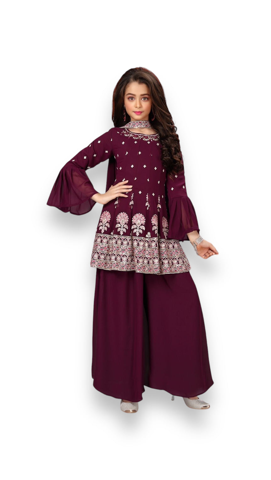 Traditional Fancy Georgette Salwar kameez for Girls - Saree Ghor Charlotte