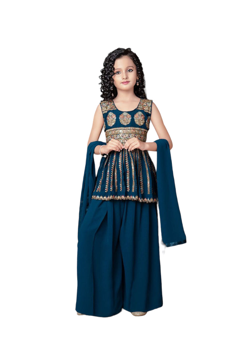 Traditional Salwar Kameez Suit for Young Girls, Cultural Wear, 01 - Saree Ghor Charlotte