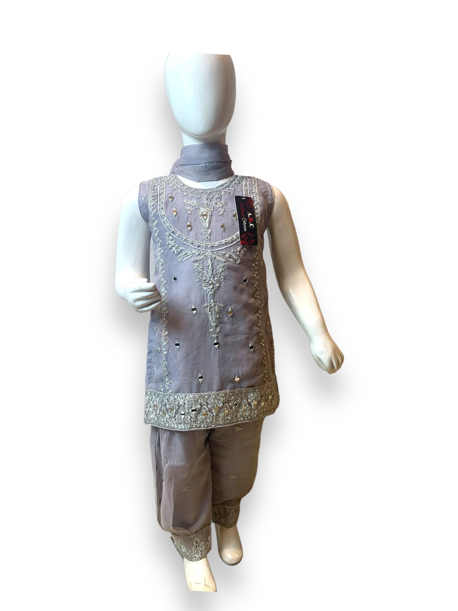 Designer Salwar Kameez for Little Girls - Elegant & Stylish Ethnic Wear-004 - Saree Ghor Charlotte