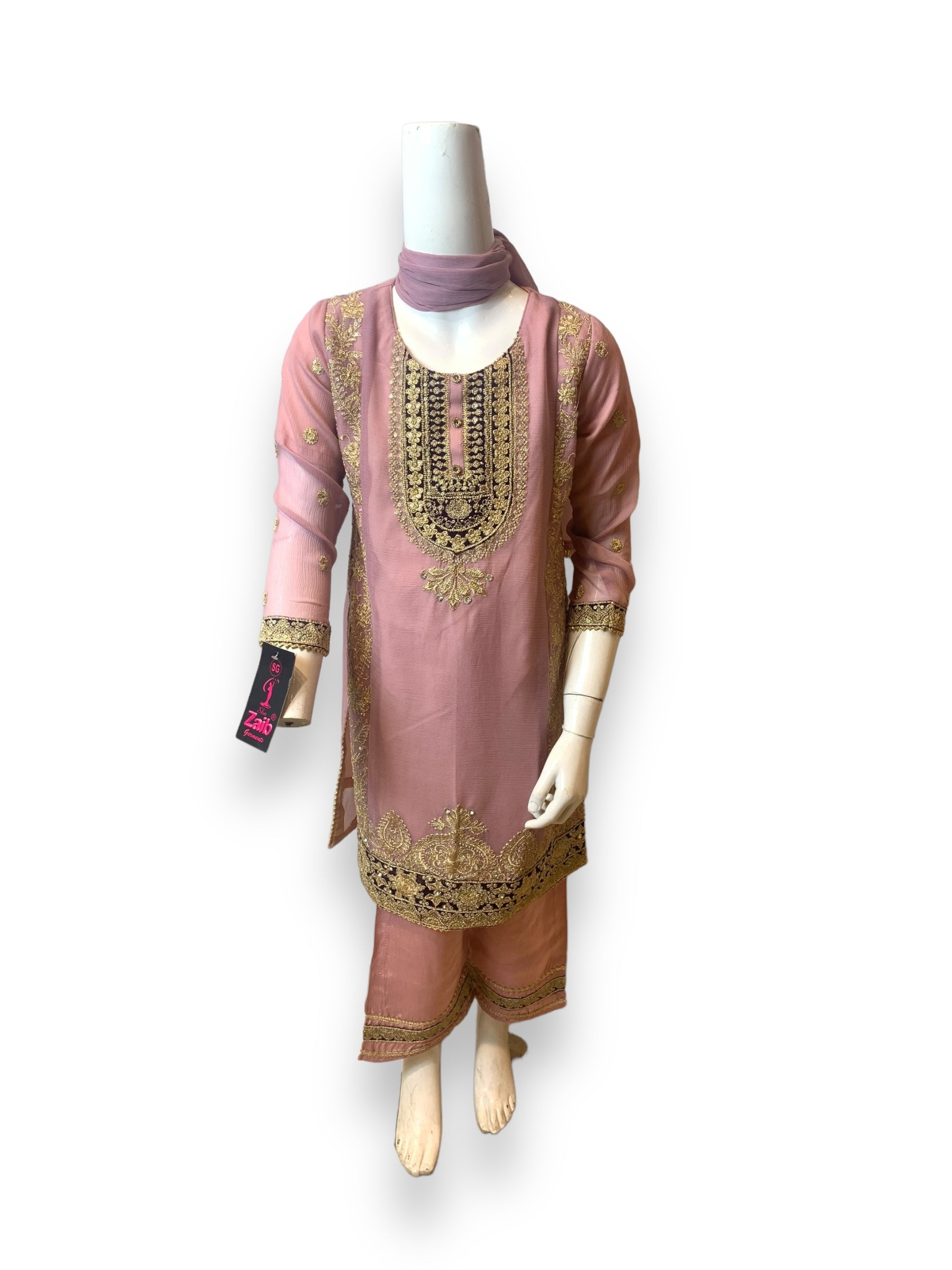Designer Salwar Kameez for Little Girls, Elegant & Stylish Cultural Wear,007 - Saree Ghor Charlotte