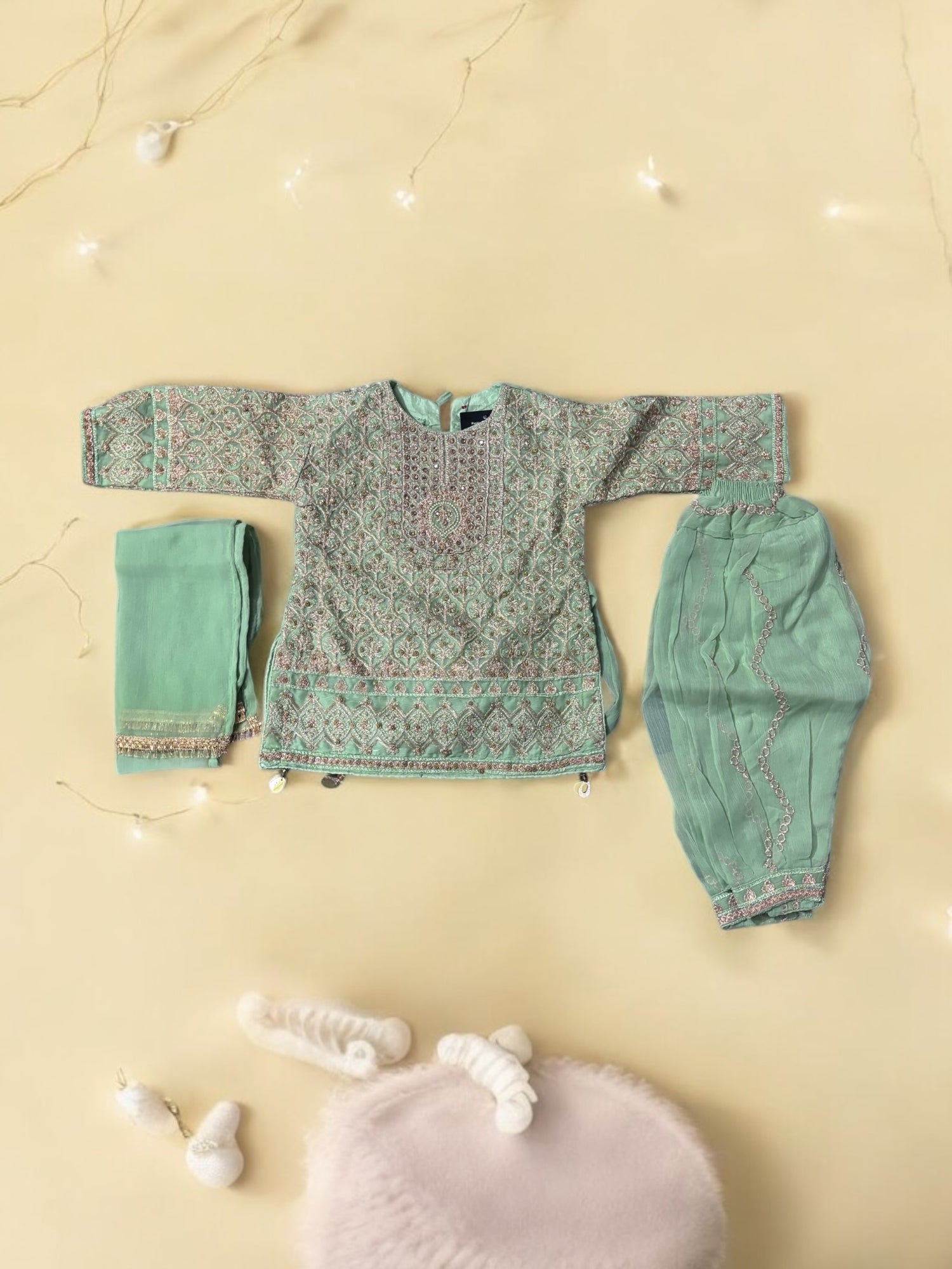 Traditional Designer Salwar Kameez for Little Girls - Elegant & Stylish Ethnic Wear- 201 - Saree Ghor Charlotte