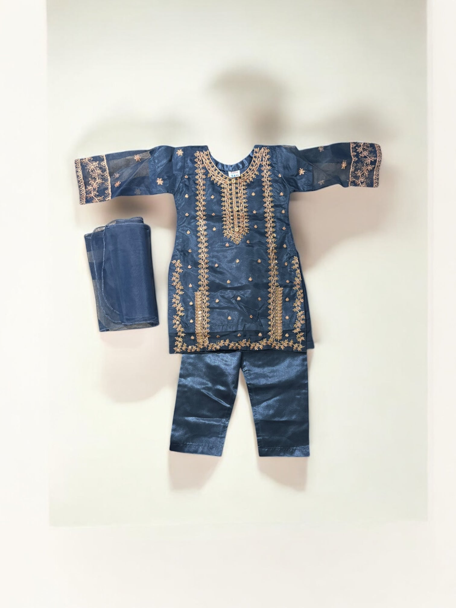 Traditional Designer Salwar Kameez for Little Girls, Elegant & Stylish Cultural Wear, 202 - Saree Ghor Charlotte