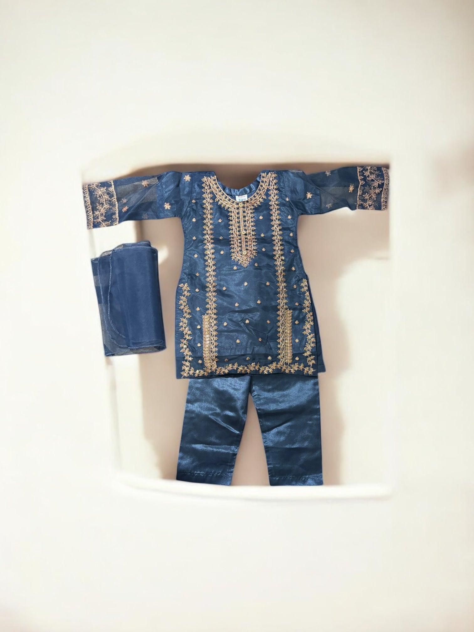 Traditional Designer Salwar Kameez for Little Girls, Elegant & Stylish Cultural Wear, 202 - Saree Ghor Charlotte