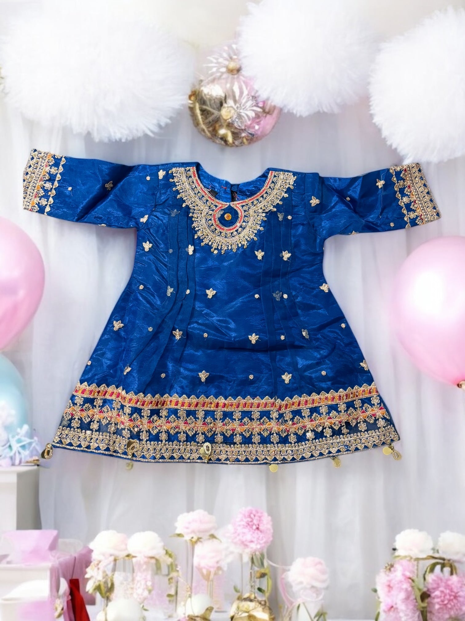 Traditional Designer Salwar Kameez for Little Girls, Elegant & Stylish Cultural Wear, 203 - Saree Ghor Charlotte