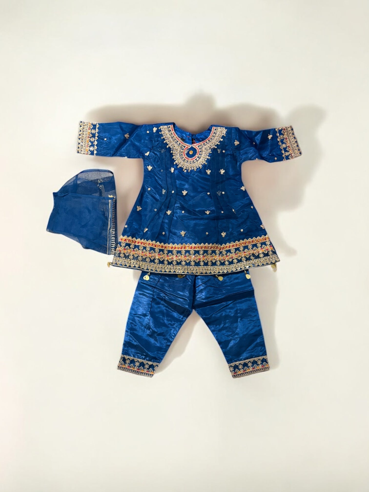 Traditional Designer Salwar Kameez for Little Girls, Elegant & Stylish Cultural Wear, 203 - Saree Ghor Charlotte