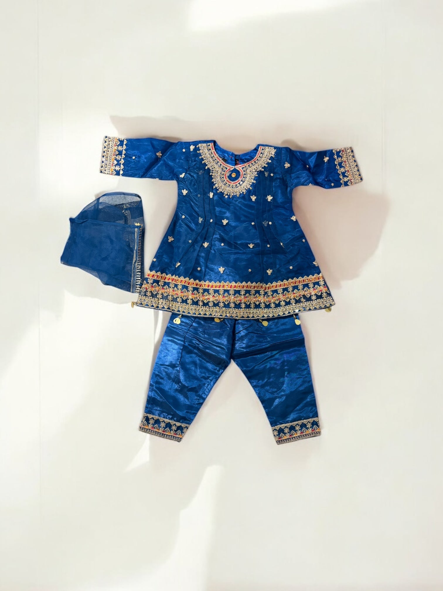 Traditional Designer Salwar Kameez for Little Girls, Elegant & Stylish Cultural Wear, 203 - Saree Ghor Charlotte