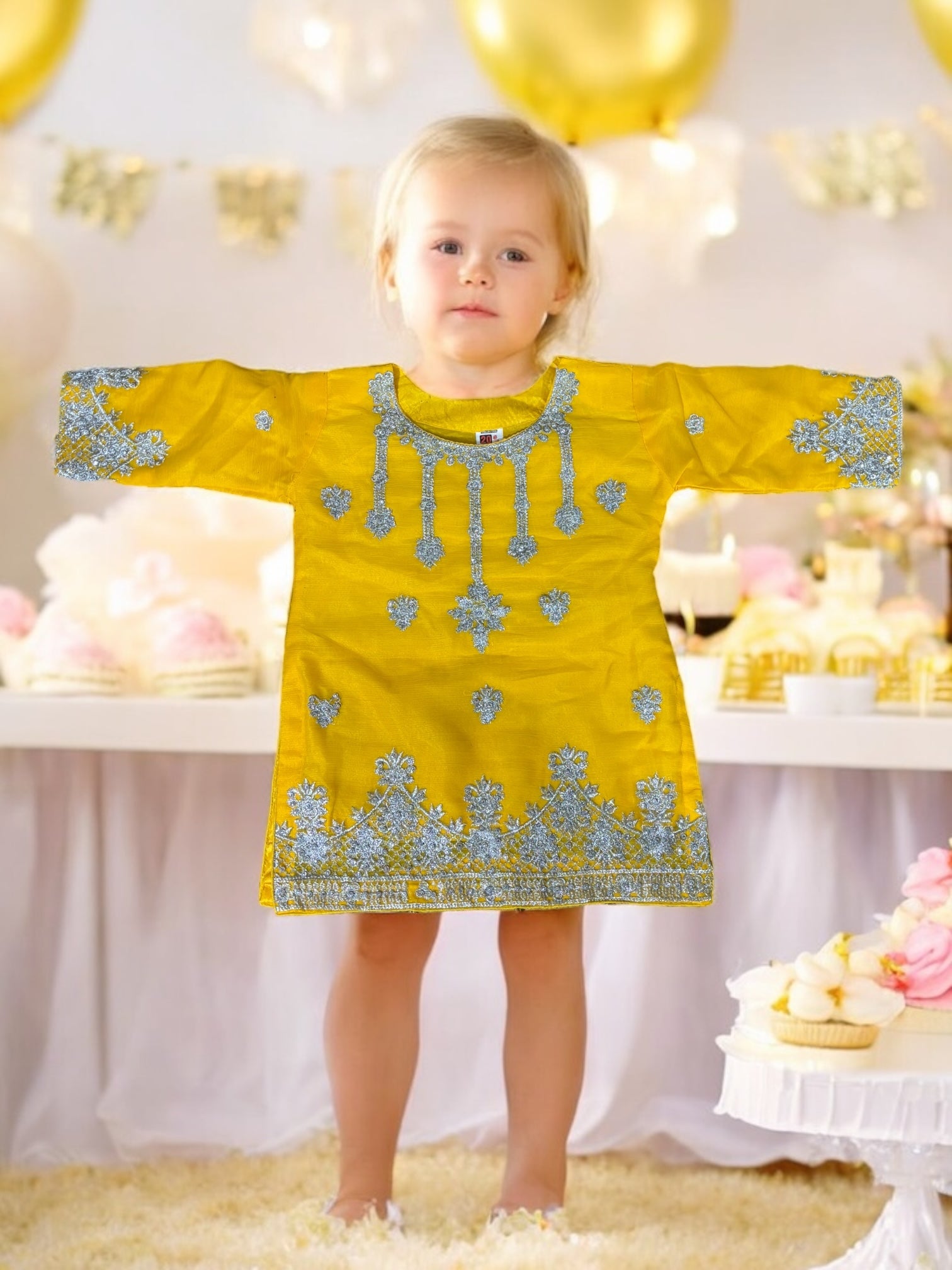 Traditional Designer Salwar Kameez for Little Girls, Elegant & Stylish Cultural Wear, 205 - Saree Ghor Charlotte