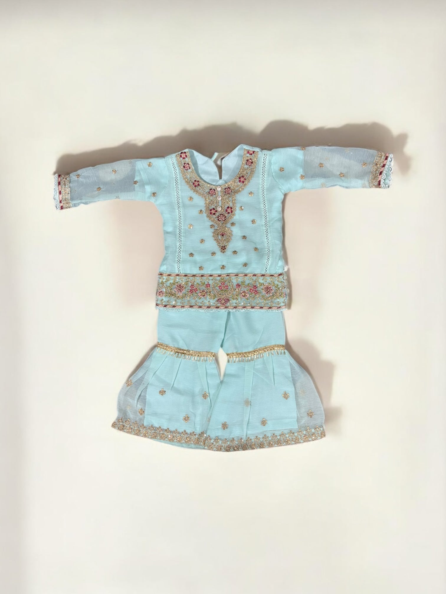 Traditional Designer Salwar Kameez for Little Girls, Elegant & Stylish Cultural Wear, 209 - Saree Ghor Charlotte