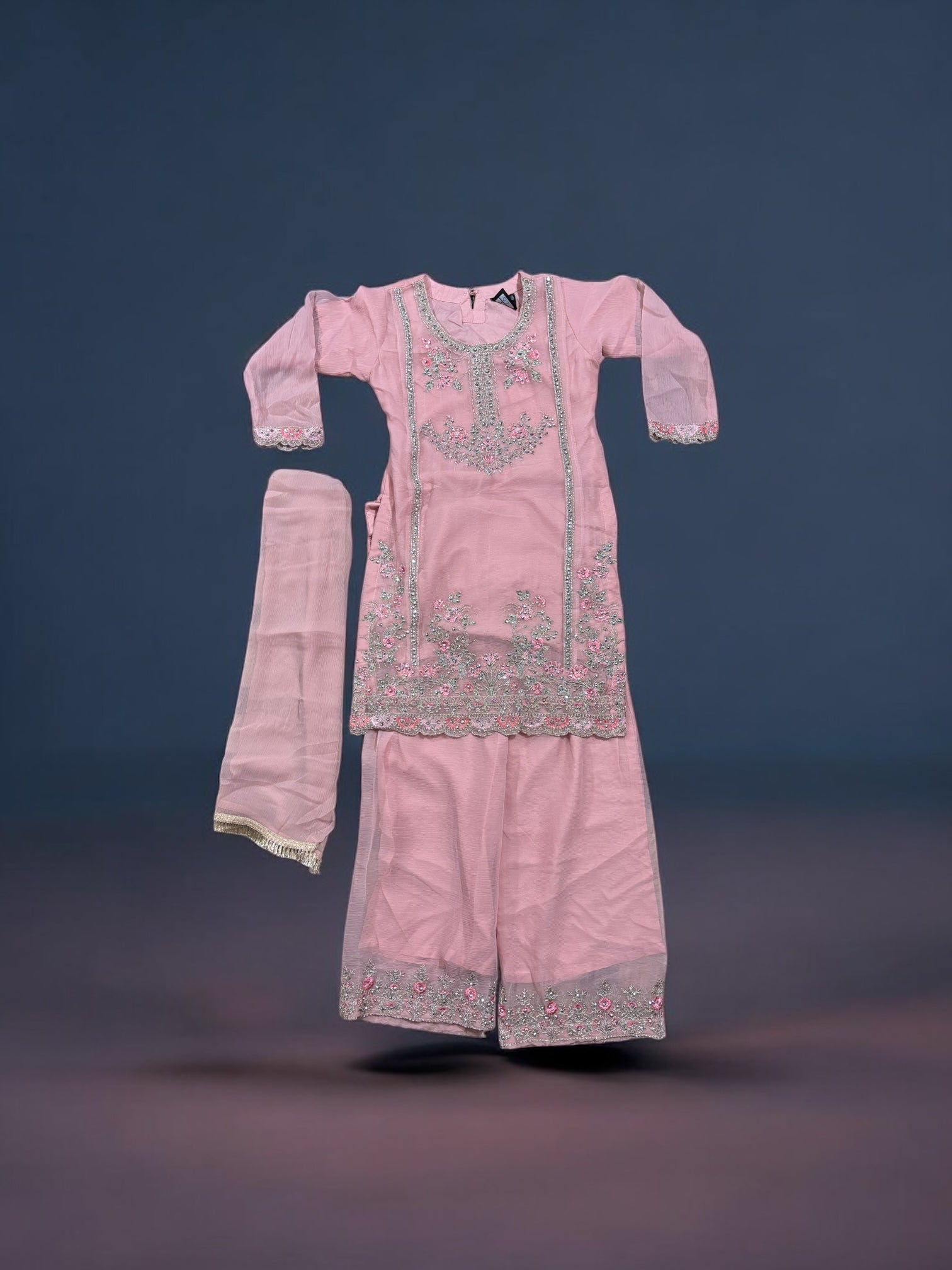 Traditional Designer Salwar Kameez for Little Girls, Elegant & Stylish Cultural Wear, 210 - Saree Ghor Charlotte