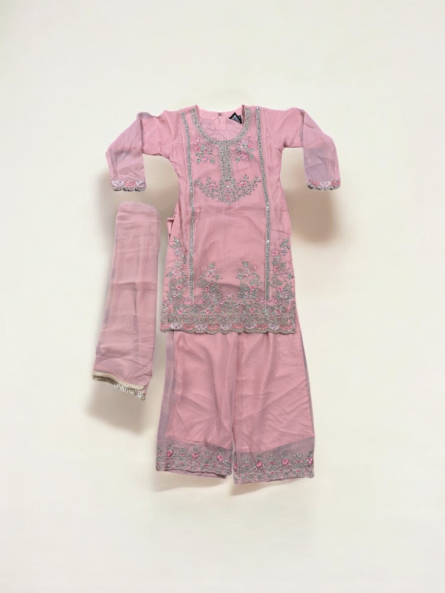 Traditional Designer Salwar Kameez for Little Girls, Elegant & Stylish Cultural Wear, 210 - Saree Ghor Charlotte