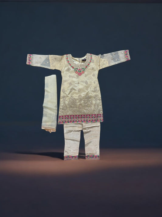Traditional Designer Salwar Kameez for Little Girls - Elegant & Stylish Ethnic Wear- 212 - Saree Ghor Charlotte