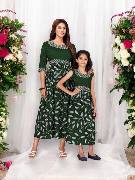 Ethereal Elegance: Girls' Traditional Gown- E- Ethnic Wear - Saree Ghor Charlotte
