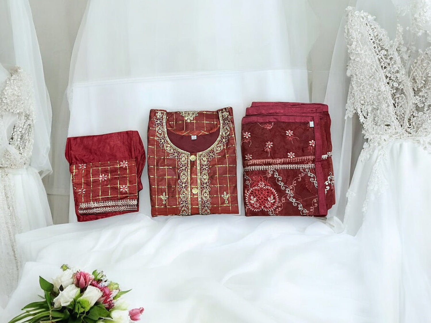 Traditional  Cotton Salwar Kameez Set for Girls - Ethnic Wear for Kids- 12 - Saree Ghor Charlotte