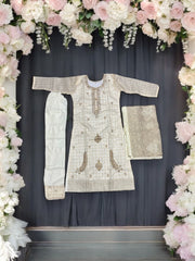 Traditional cotton salwar kameez set for girls, age 6-7, by Saree Ghor Charlotte, featuring colorful ethnic wear for kids.