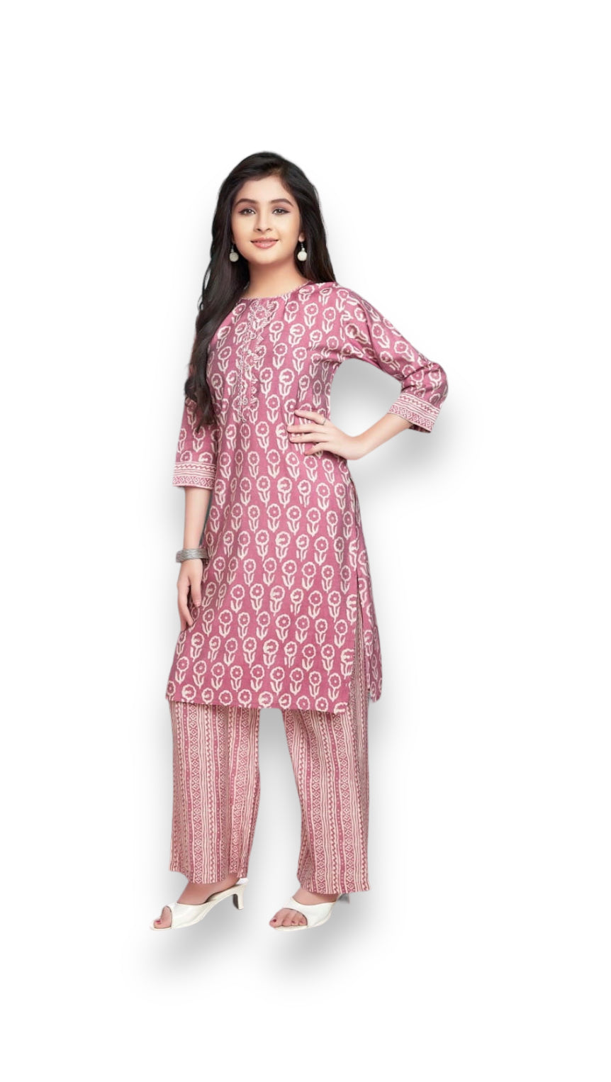 Traditional Salwar Kameez For Girls - Ethnic Wear for Kids- 09 - Saree Ghor Charlotte