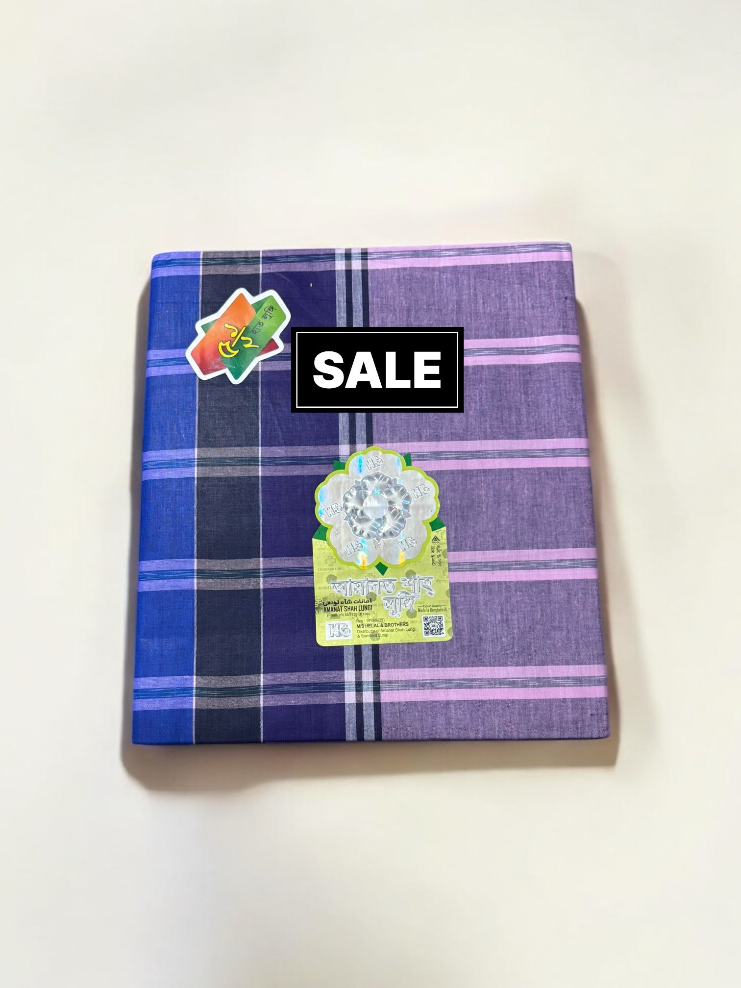 Traditional Stitched Cotton Lungi, Cultural Wear for Men, 401 - Saree Ghor Charlotte