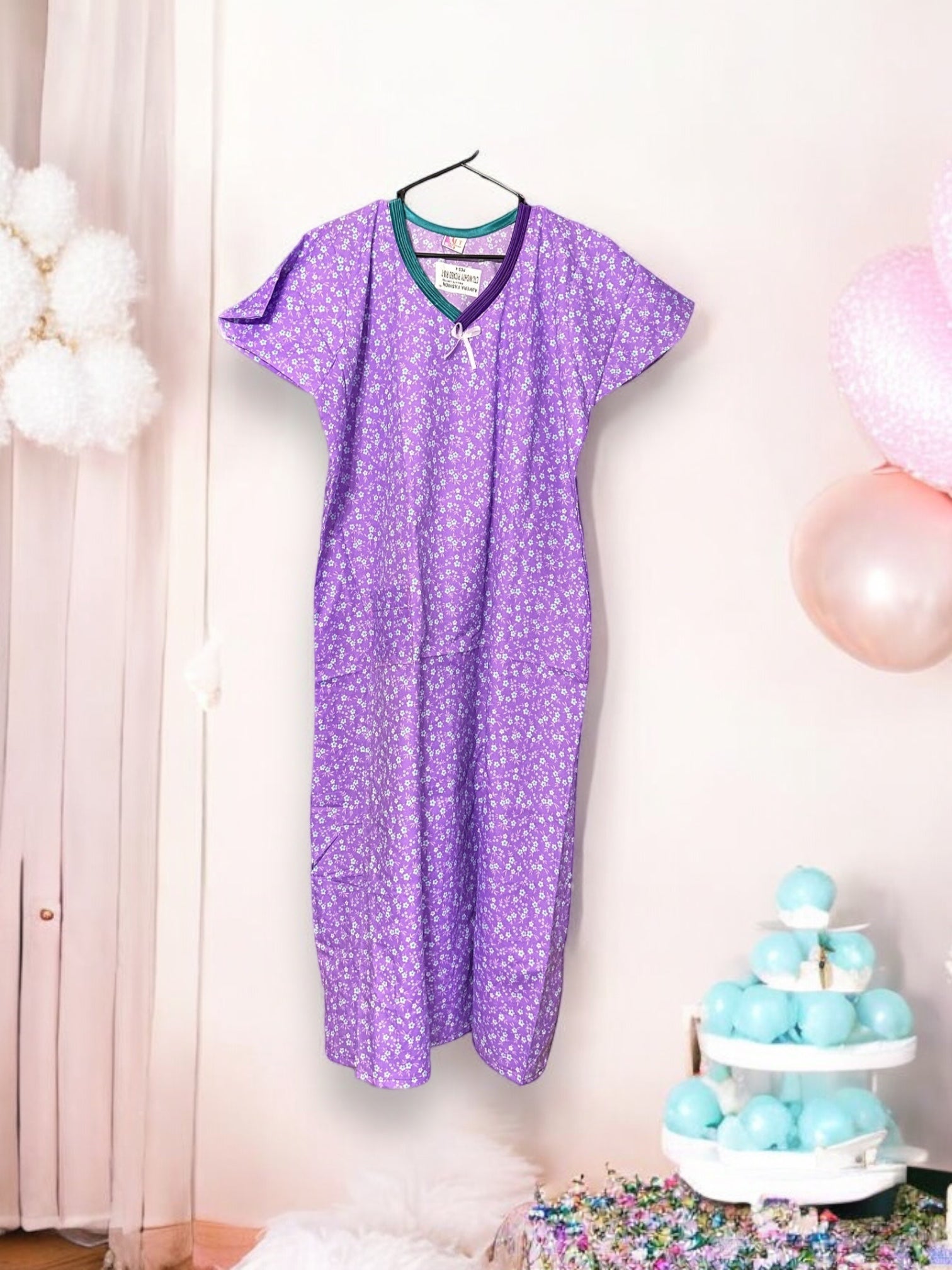 SmartSavings: Superior Value Maxi Nighty with Unbeatable Affordability - Saree Ghor Charlotte