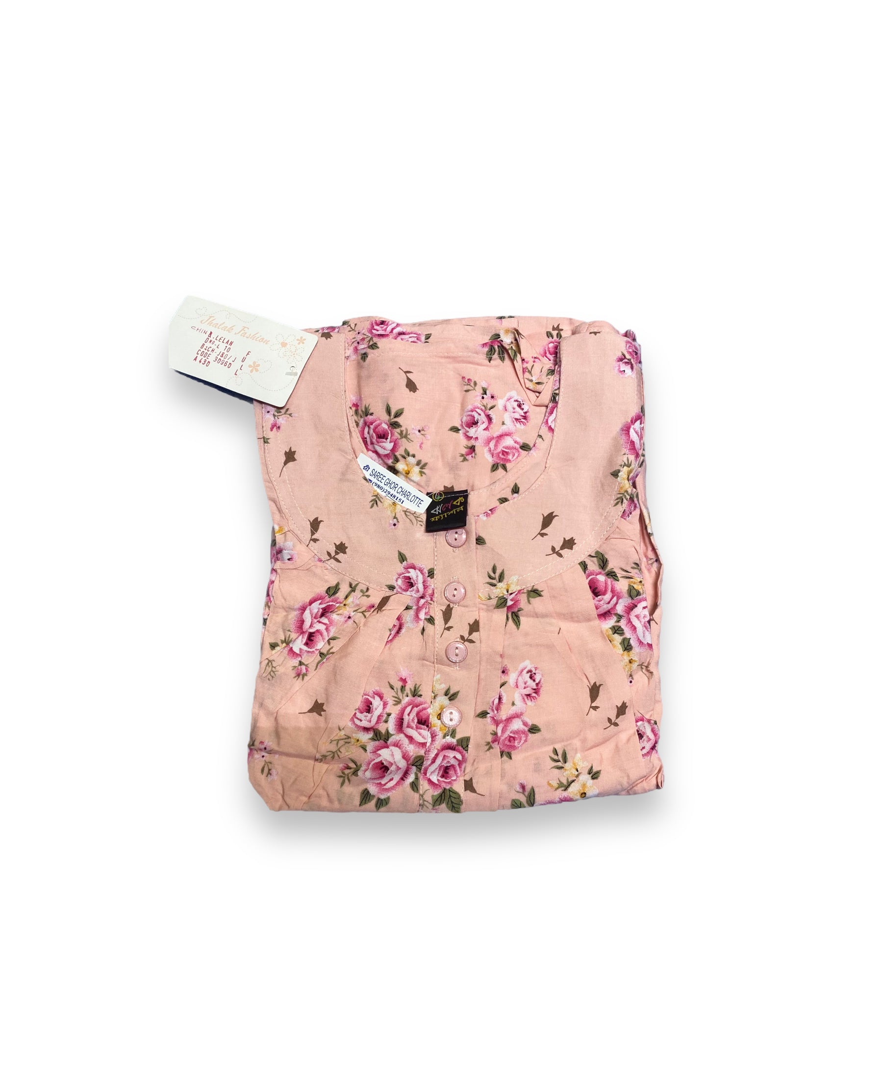 Traditional BD Linen Maxi – Cultural Wear for Women,   02 - Saree Ghor Charlotte