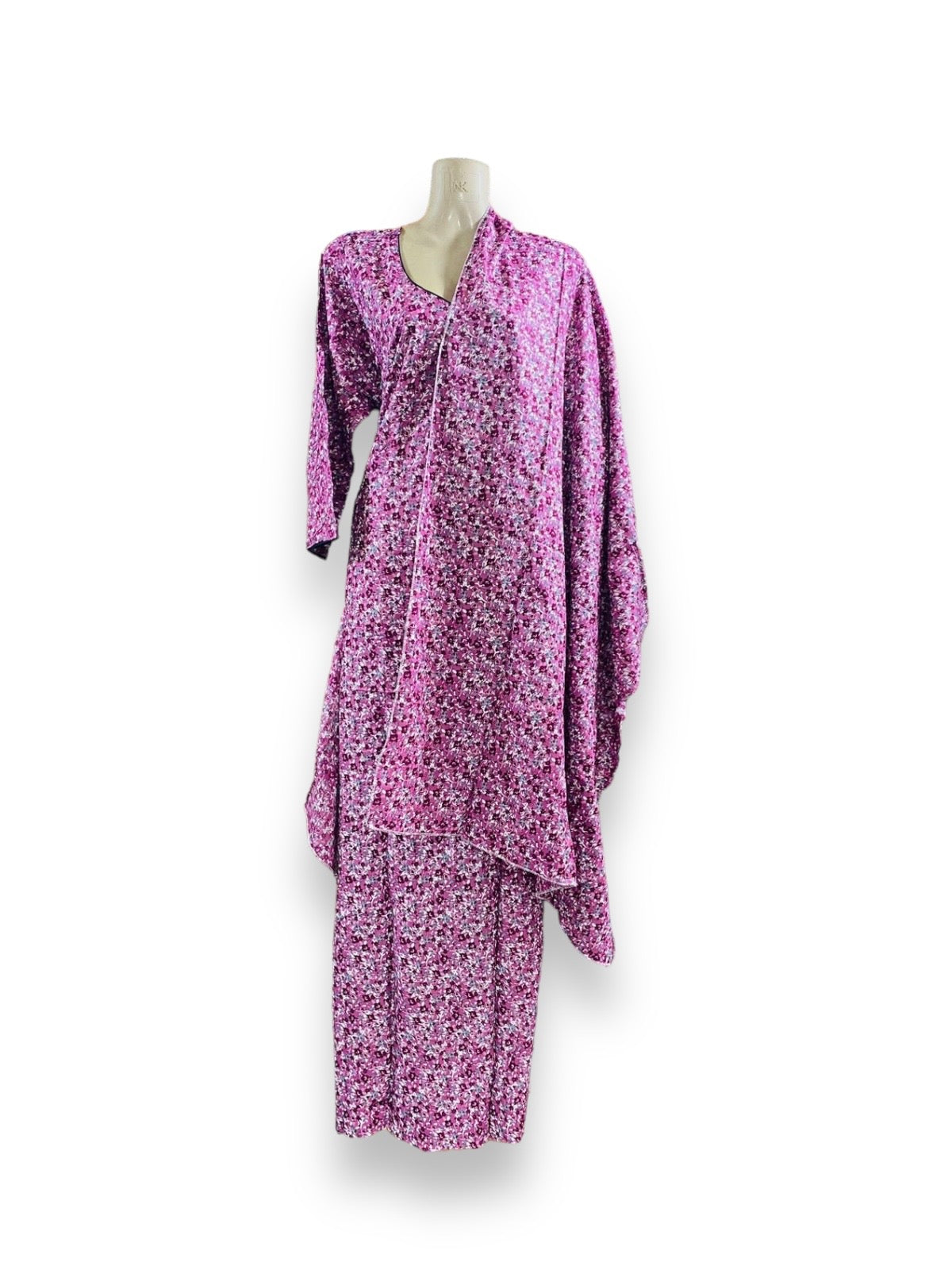 Traditional BD Linen Maxi with Matching Dupatta – Ethnic Wear for Women -  115 - Saree Ghor Charlotte