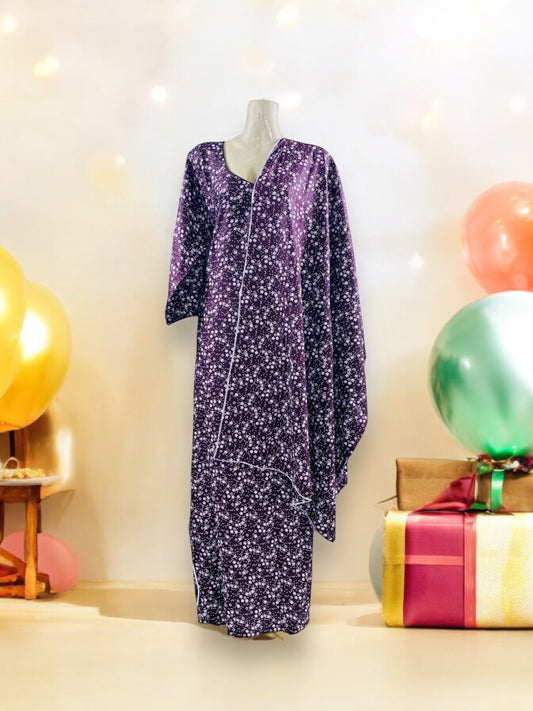 Traditional BD Linen Maxi with Matching Dupatta – Ethnic Wear for Women - 120 - Saree Ghor Charlotte