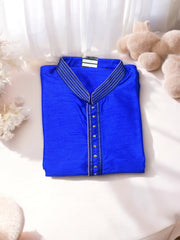 Traditional men's kurta by Saree Ghor Charlotte, featuring classic ethnic wear design in vibrant fabric.
