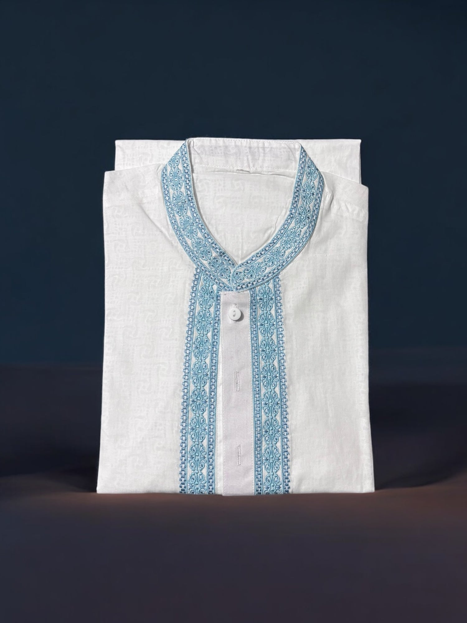 Traditional Men's White Cotton Kurta – Ethnic Wear for Men-210 - Saree Ghor Charlotte