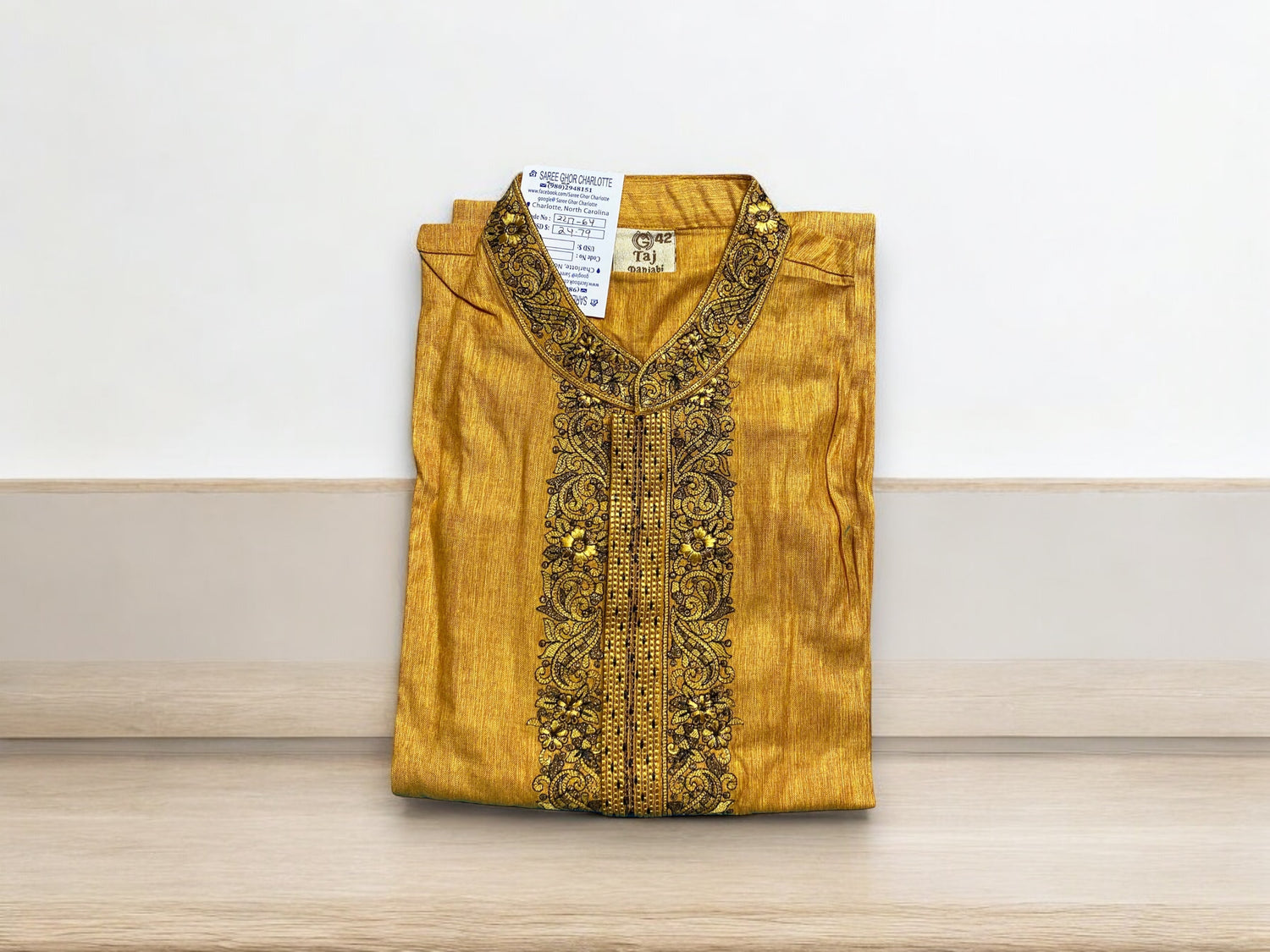 Men's Traditional Soft Cotton High Quality Kurta 12 - Saree Ghor Charlotte