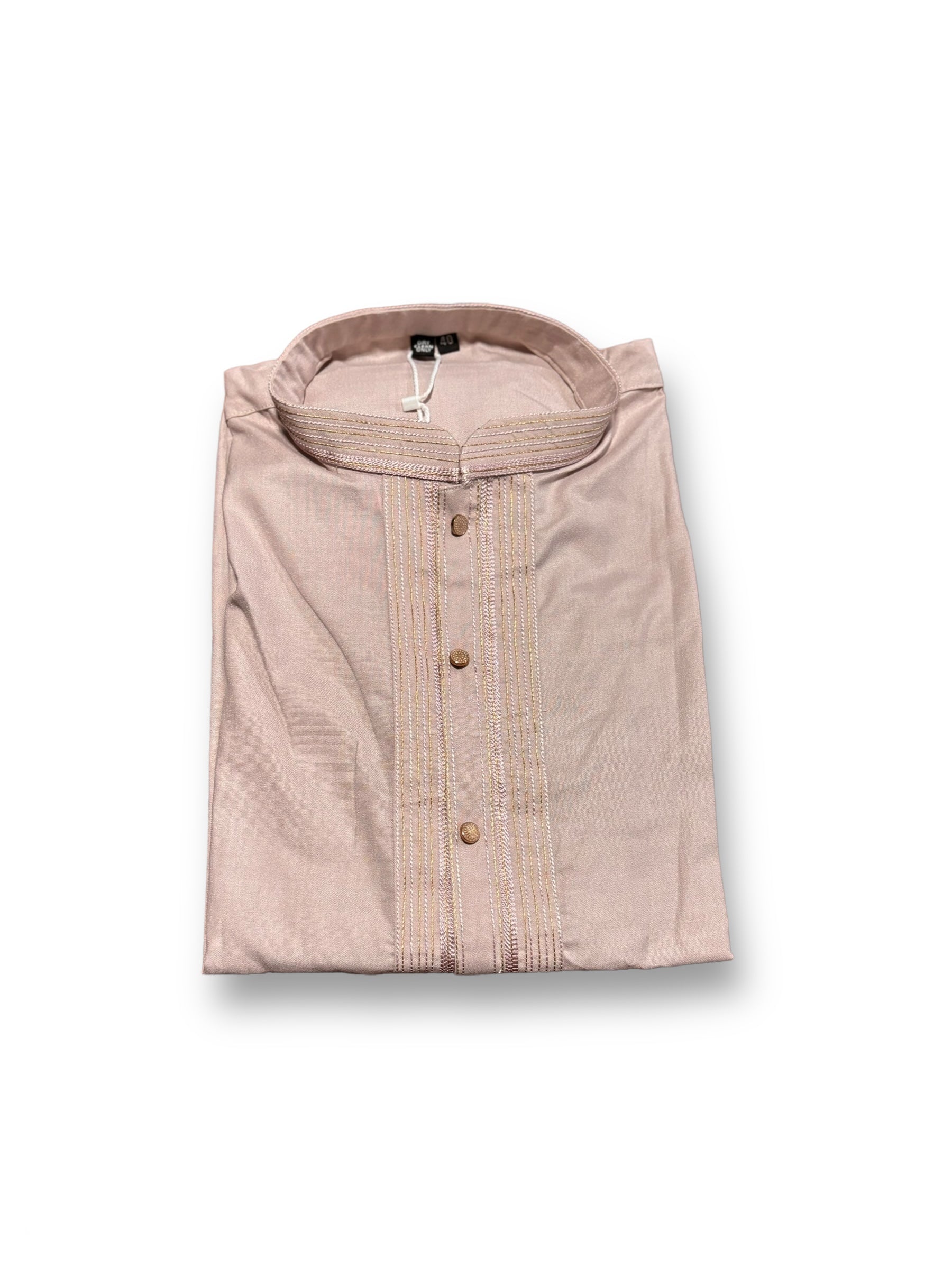Men's traditional soft art silk kurta and pajama set by Saree Ghor Charlotte, plain design with a comfortable fit.