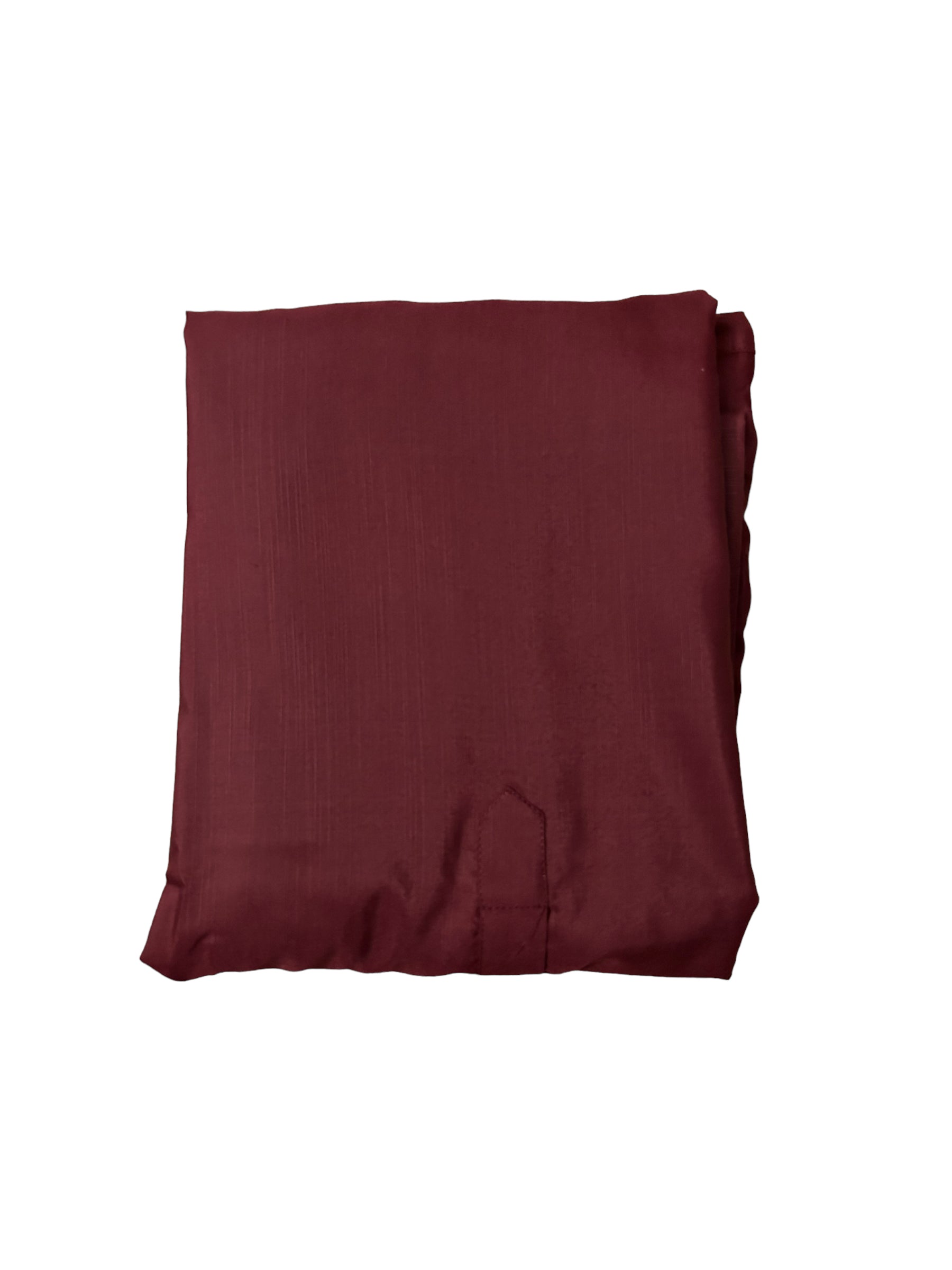 Men's Maroon traditional cotton Kurta Pajama set with elegant jacket by Saree Ghor Charlotte, showcased on a model.